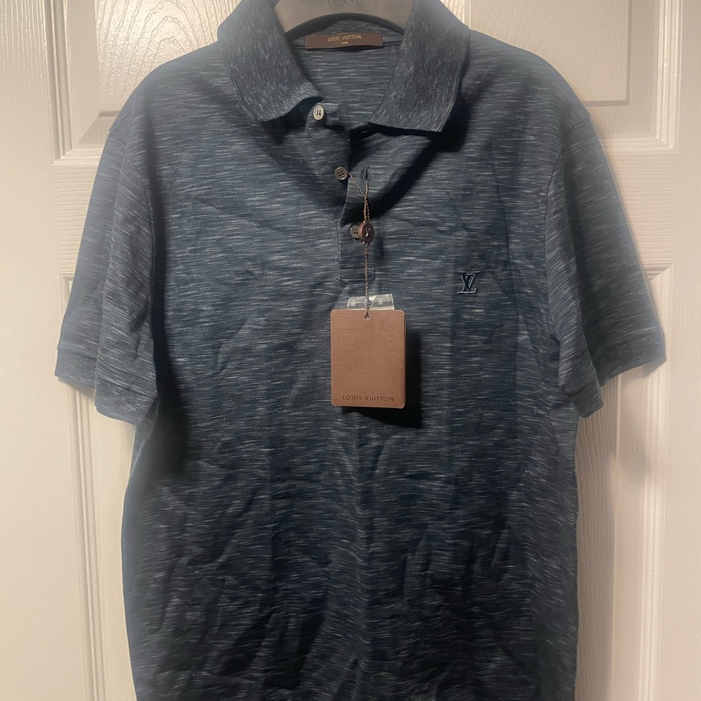 Louis Vuitton (Authentic)Blue Polo Shirt NWT
